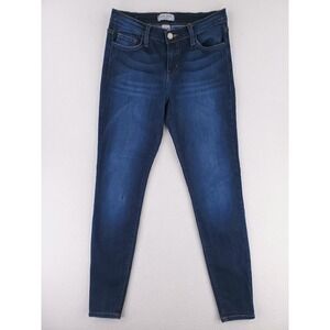 Judy Blue Jeans Womens 28 Skinny Jeans Stretch Denim Pant Dark Mid Rise USA MADE